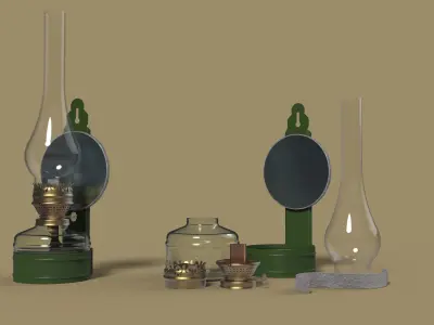 Kerosene lamp 3D model