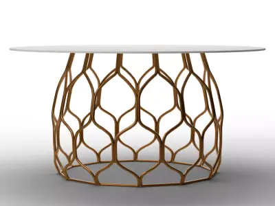 Circuit Dining Table Low-poly 3D model