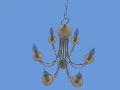 Vintage Chandelier Lamp 3D model