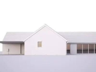 British House Barton Road 2 3D model