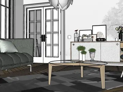 Modern apartment 3D model