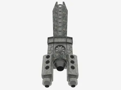 Zenit-T Spaceship  Low-poly 3D model