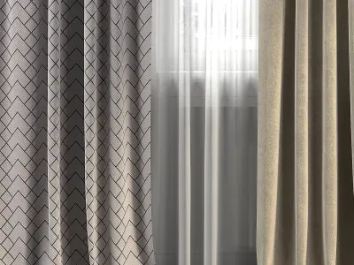 Curtain Set 283 3D model