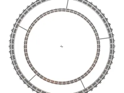 San Marco Round Chandelier 37 3D model