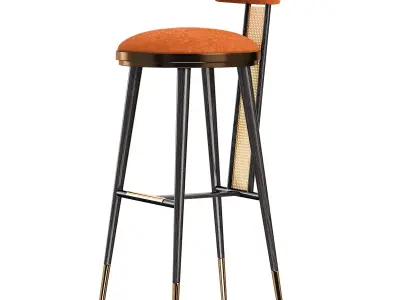 BAR CHAIR BLAKEY Low-poly 3D model