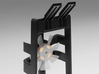 PS5 Cooling Fan Low-poly 3D model