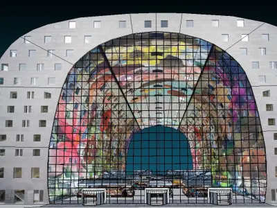 Rotterdam Market Hall lowpoly 3d model Low-poly 3D model