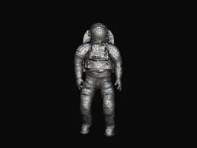 Space suit photogrammetry scan 3D model