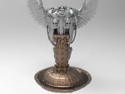 Crypt keeper fountain Sculpture  3D model