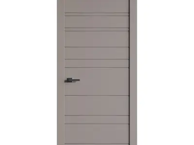 Modern entrance door 86 3D model