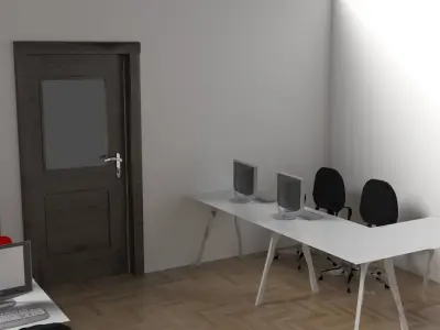PC Training Classroom 3D model