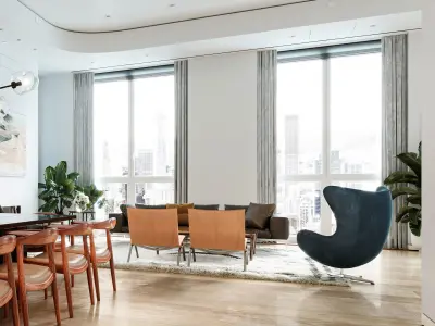 Living Room Full Scene 3D model