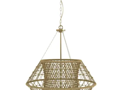Laila Collection Five Light Chandelier Progress Lighting 3D model