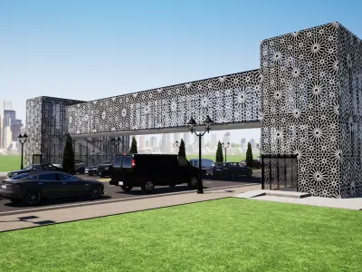 Pedestrian Bridge 3D model