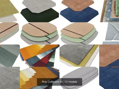 Rug Collection 01 3D Model Pack