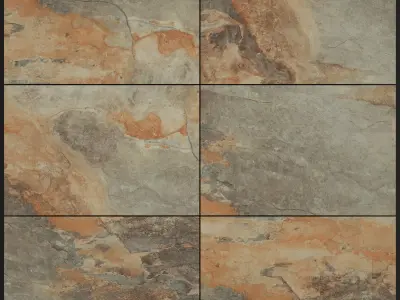 Yurtbay Seramik Key Stone Green 400x600 3D model