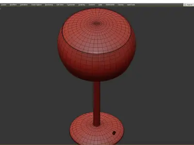Adesso Brass or Steel Jessica Table Lamp Low-poly 3D model