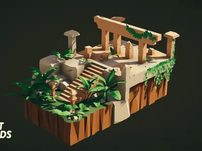 The Lost Lands Low-poly 3D model