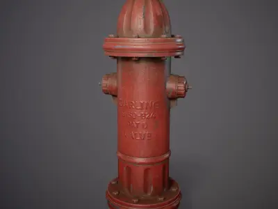 Hydrant - Gameready Asset Low-poly 3D model