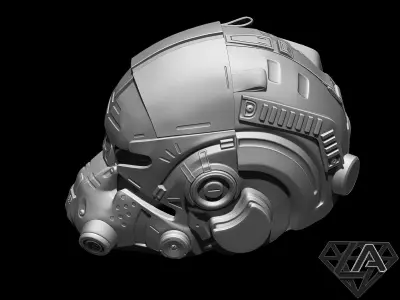 TitanFall 2 Pilot Sci fi helmet 3D print model
