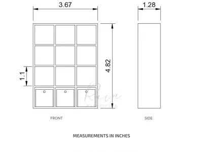 KALLAX SHELF UNIT MINIATURE FURNITURE 3D print model