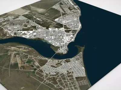 Cityscape Rio Grande Argentina 3D model