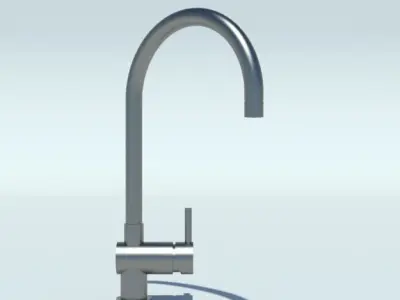 kitchen mixer tap Low-poly 3D model