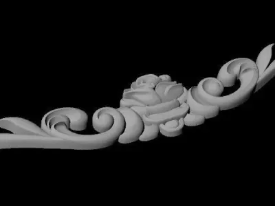 dekor ornate gold lion 3D model