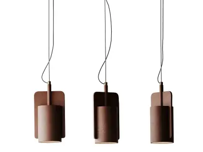Nordic Industrial Style Restaurant Pendant 3D model
