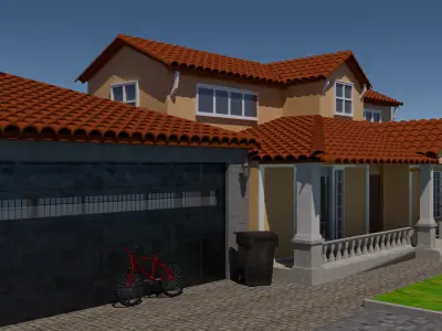 Modern full house 3D model