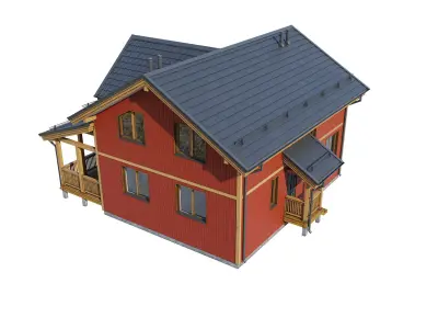 Alpine house Hajka 3D model