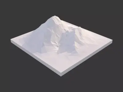 Pack Low Poly Landscape Low-poly 3D model
