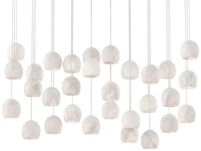 Arica Linear Chandelier Large 3D model
