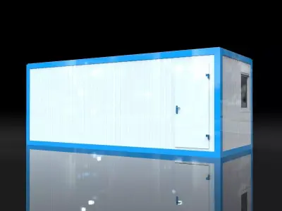 Modular sanitary module 15m2  3D model