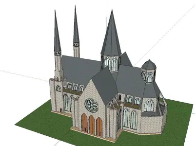 Architecture-Religion-God-Culture-Temple-0124 church 3D model
