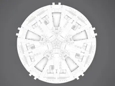 Cylon Base Star Scale model   3D print model