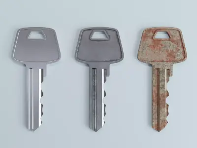 Key 2 metal 3D model