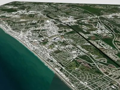 Cityscape Myrtle Beach USA 3D model