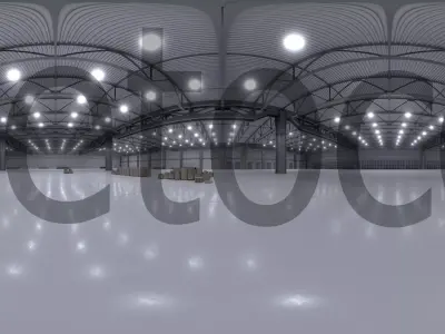HDRI - Warehouse Interior 3b Texture
