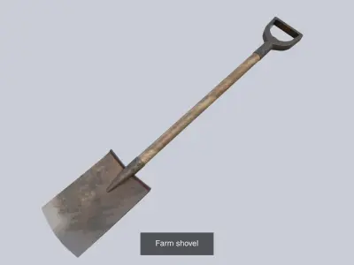 Farm tools collection 3D Model Pack