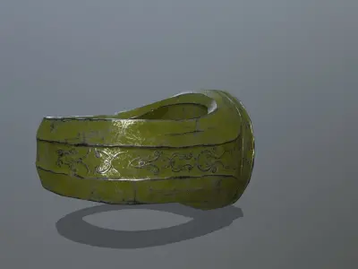 Skull Ring Low-poly 3D model