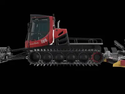  Snow Groomer PistenBully 100 - Red 
