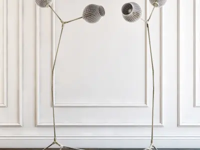 Branching bubbles floor lamp 3D model