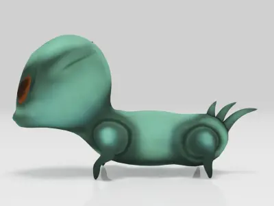 Pets Alien Lowpolys Low-poly 3D model