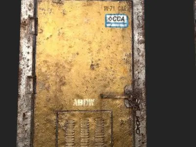 Tunnel Door Kit Low-poly 3D model