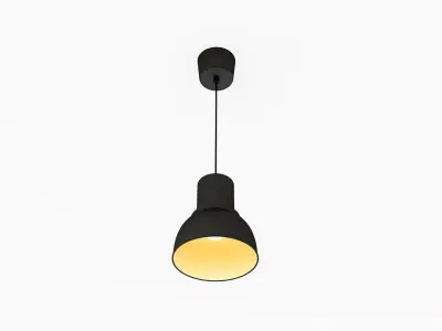 Hektar Pendant Lamp Black 3D model
