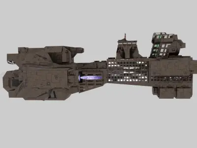 SPACE SHIP  Low-poly 3D model purchase