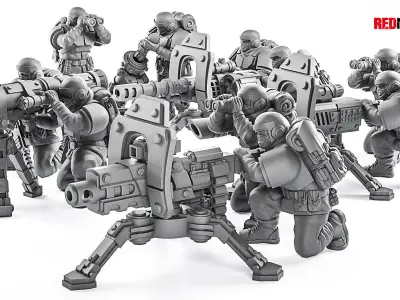 Alpha troops  - Heavy Support Squad of the Imperial Force 3D print model