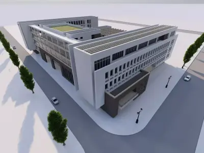 School-University -High School 3D model