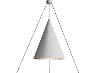 TRI CONE Low-poly 3D model